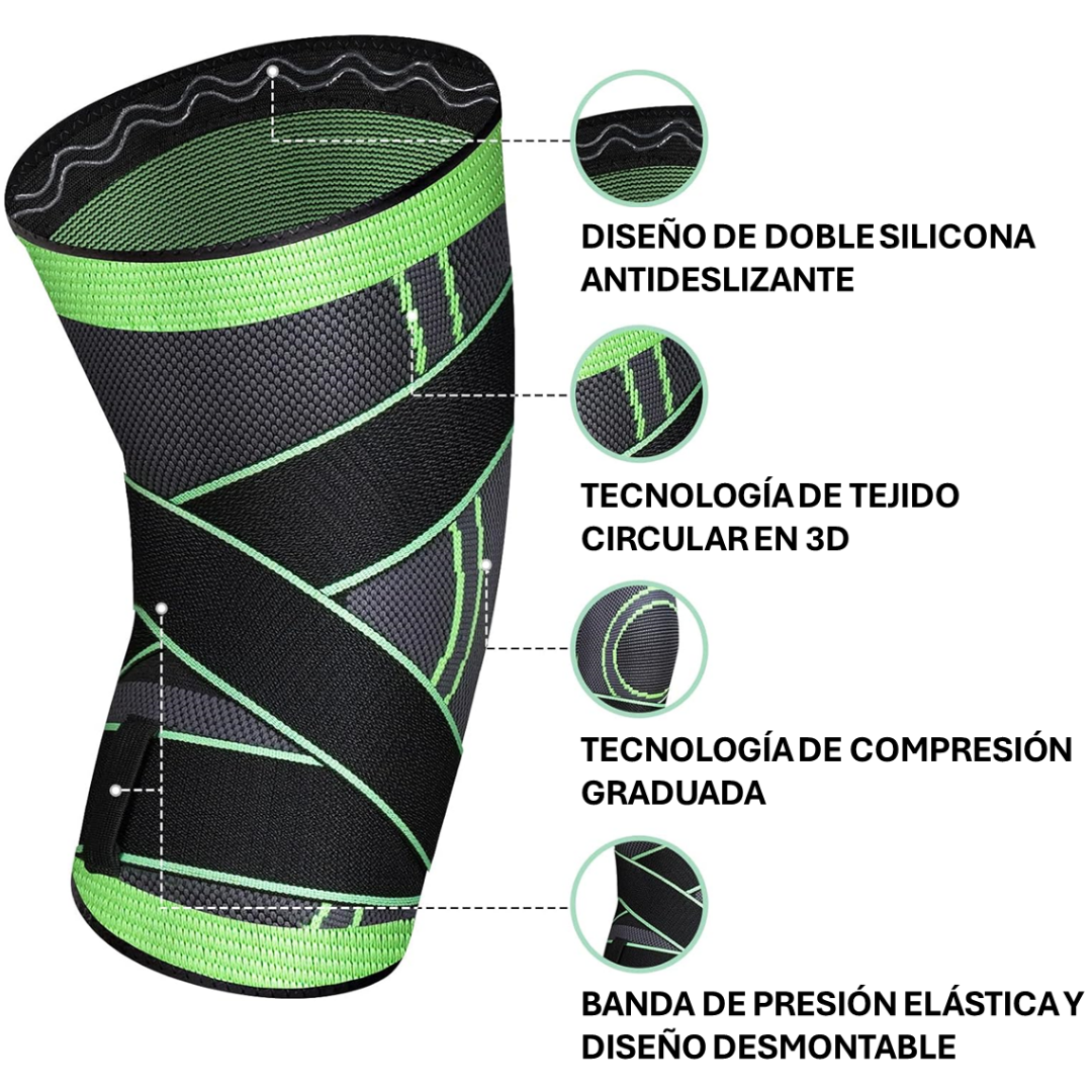 POWERKNEE 360° Rodillera de compresión deportiva